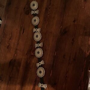 Black and Silver Decorative Belt